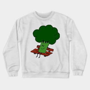 Relaxing Broccoli Crewneck Sweatshirt